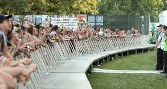 Events Removable Crowd Control Barrier For Outdoor Performance