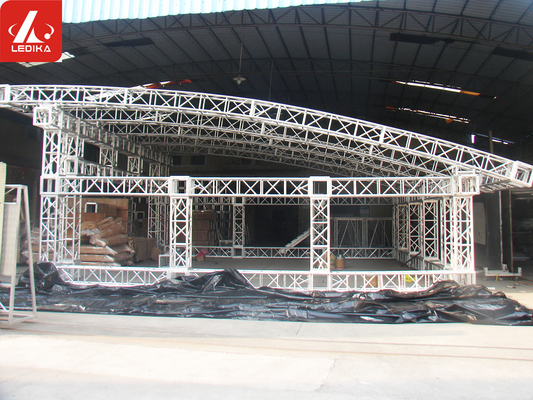 3.1mm Thickness Aluminum Square Truss , 16“ Screw Box Truss for Lighting for Indoor/ Outdoor Event