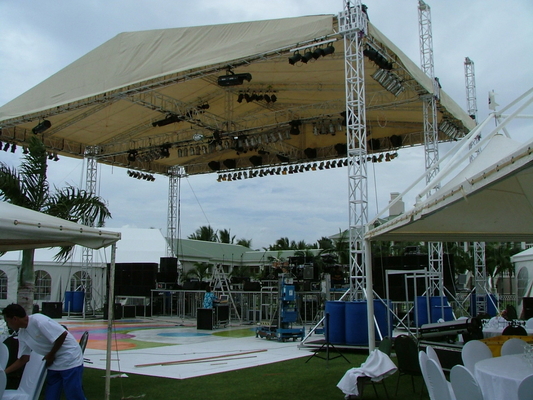Concert 6082 - T6 Aluminium Roof Trusses For Outdoor Event Stage Custom Size