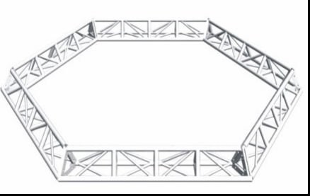 Circle 6082 Aluminum Square Truss Portable Decorate Light Display Truss