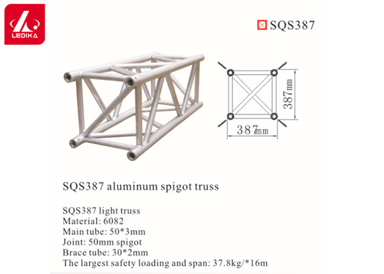 15m Diameter Aluminum Spigot Truss Stage Square Lighting Box Truss Structure