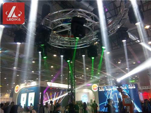 Rotating Circle Aluminium Trusses Revolving Lamp For Event / Club / Big Show