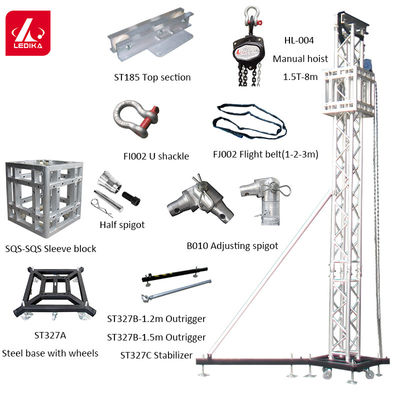 Square Aluminum Stage Roof Truss Structure For Concerts