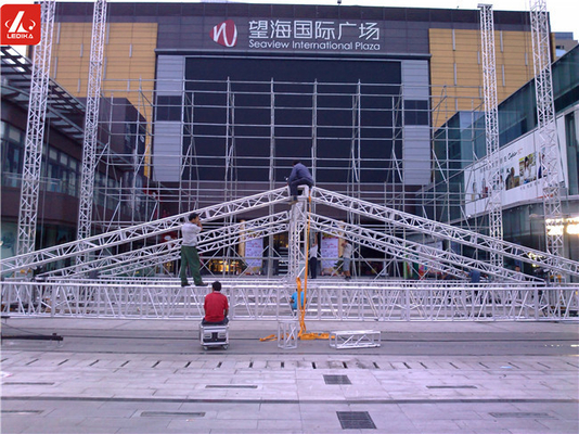 Stage Truss Systems Aluminum Square Truss For Outdoor Parties Length 0.5 - 4m
