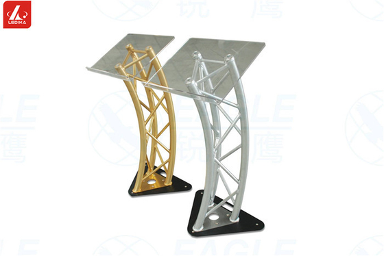 Demountable Acrylic Aluminum Speaker Stand 3.9 Feet For Universities / Churches