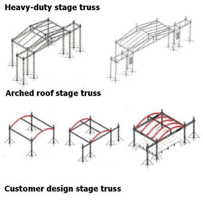 Outdoor Concert Stage Square Aluminum Lighting Truss For Display Advertising