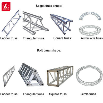 Portable Aluminium Truss System Spigot Connection For DJ Stage Performance