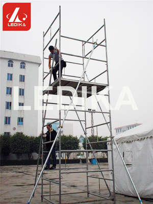 Mobile Painting Scaffold Tower Plastering Working Bench Event Truss With Wheels