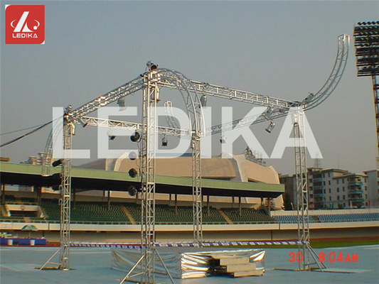30M Max Span Aluminum Box Truss 3mm Thickness 0.5M - 4M Length For Outdoor Event