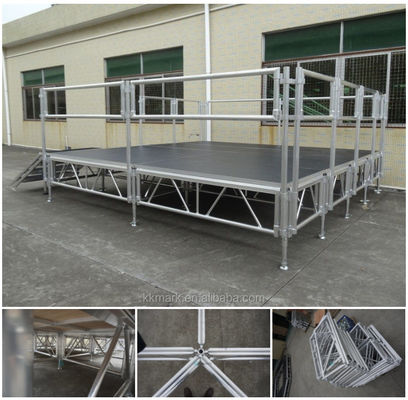 Aluminum Roof Truss System With Stage For Concert Portable Stage Outdoor Events Stage