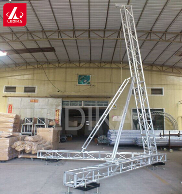 Silver Aluminum Speaker Truss Stand Tower 1.1T Loading 12M Height