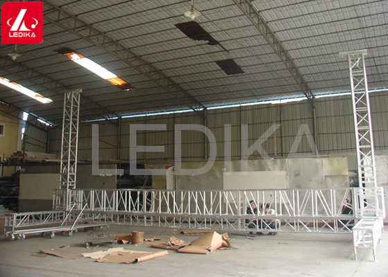 6082 T6 Aluminium Goal Post Led Screen / Background Cloth Stand Truss System TUV