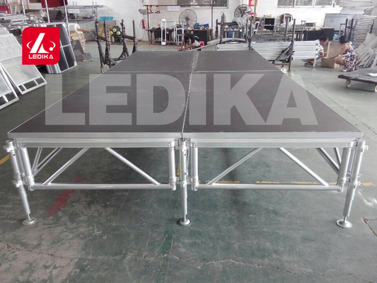 1 - 1.4m Indoor / Outdoor Assemble Aluminum Stage Platform 6082-T6 Material