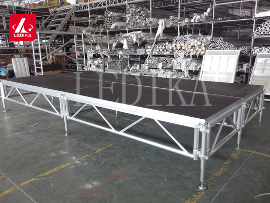 Boxing Match Aluminum Stage Platform Adjustable Disassemble Staging Platform