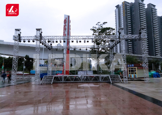 Aluminum Square Layher Truss Components With Folding Stage Truss