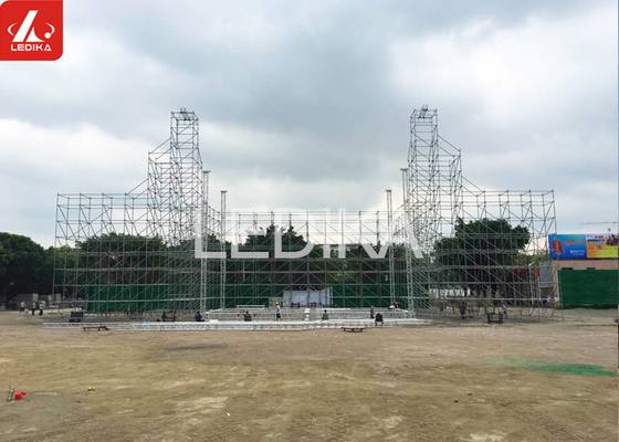 Open Air Temporary Grandstand Demountable Layer Stage Trussing Bleacher Seating