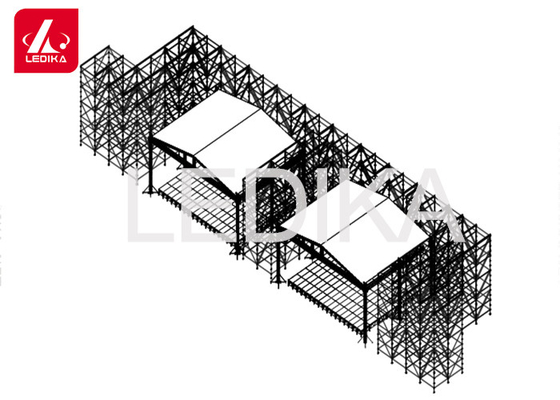 Concert Stage 100mm - 1010mm Bolt Spigot Aluminum Square Truss SGS CE Certified