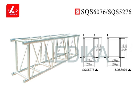 Heavy Load Square Aluminum Spigot Truss For Activities