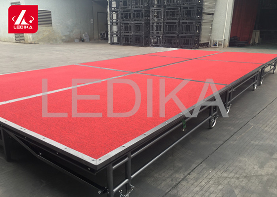 Adjustable Acrylic Aluminum Stage Platform Anti - Slip Assembly Folding Stage