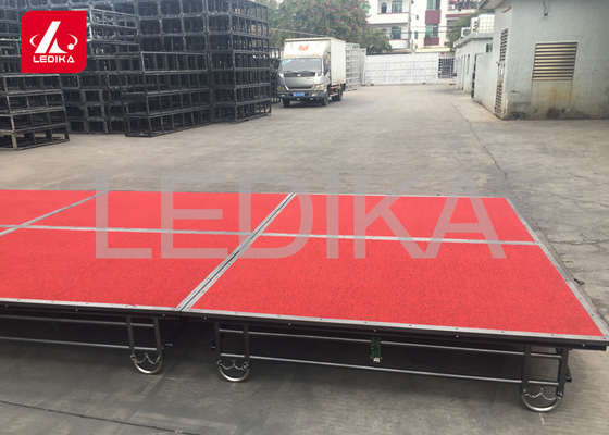 Adjustable Acrylic Aluminum Stage Platform Anti - Slip Assembly Folding Stage