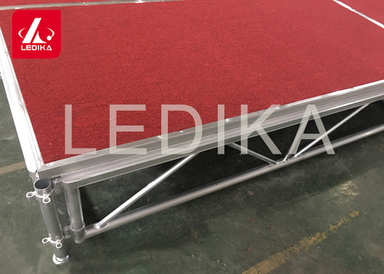 1 - 1.4m Indoor / Outdoor Assemble Aluminum Stage Platform 6082-T6 Material