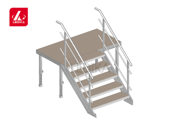 Simple Movable Portable Aluminum Stage Platform 0.8m Height