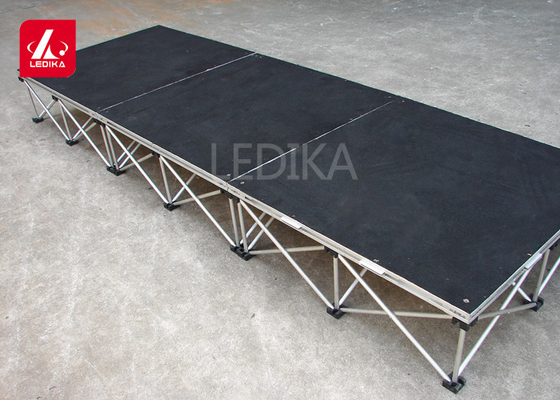 Motorized Rotating Aluminum Stage Platform Catwalk Adjustable 1220×1220 mm