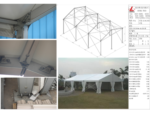 Single Layer Aluminum Structure Tent / Span Party Wedding Tent Movable House 20*30m
