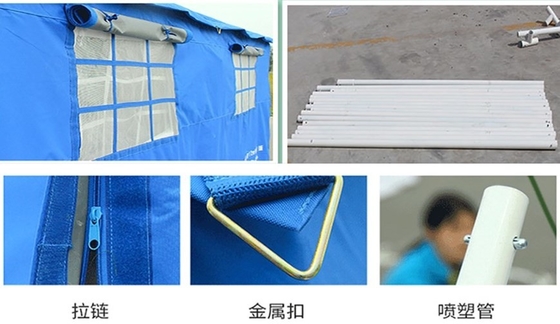 2*3m PVC Or Canvas Aluminum Structure Tent Tube Type For Hospital