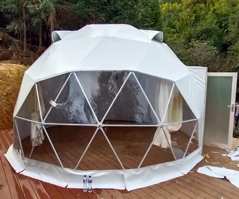 White Dome Aluminum Structure Tent With Surface Oxidation Treatment