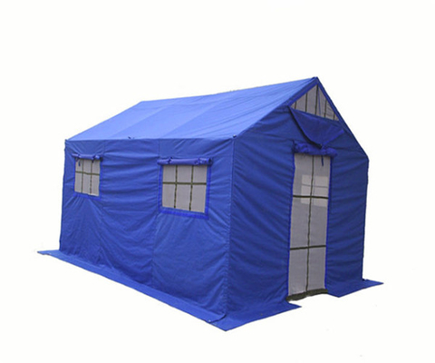 Blue And  White Medical Oxford Tent 5*6m 24 Square Metres Hot - Dip Galvanized Steel Pipes