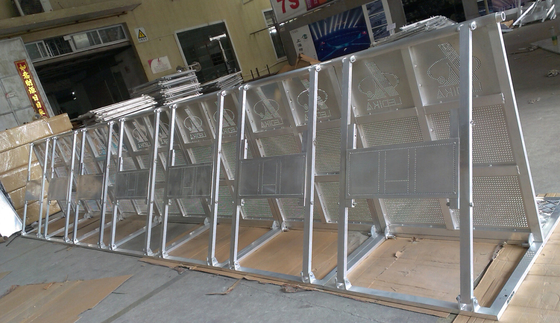 30kg Weight Foldable Crowd Control Barrier 10cm Height