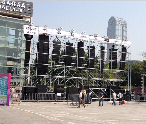 Outdoor Speaker Scaffolding Layer Truss 4m Length For Music Festival Stage