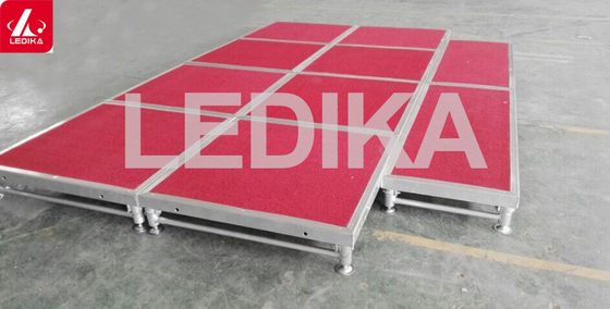 Adjustable Fire Proof Hotel Aluminum Stage Platform Easy Assemble