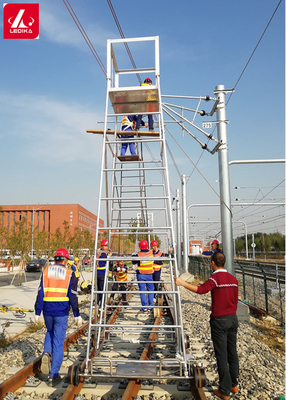 Working Bench Aluminum Truss Frame Ladder For Subway Maintenance 3.9m