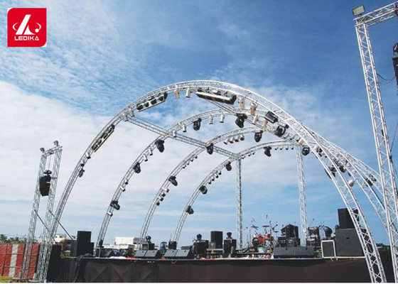 Semi Circle Roof Stage Lighting Round Truss For Events Easy Install