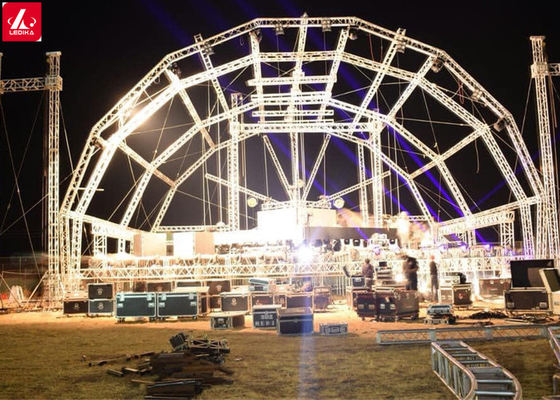 Semi Circle Roof Stage Lighting Round Truss For Events Easy Install