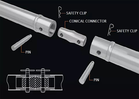 Aluminum Alloy Spigot Truss Accessories Pillar Connection